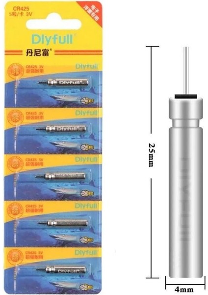 Pilli Fosfor Için Kullan At CR425 3.6V Lityum Pil (Şarj Edilmez) 5 Pcs