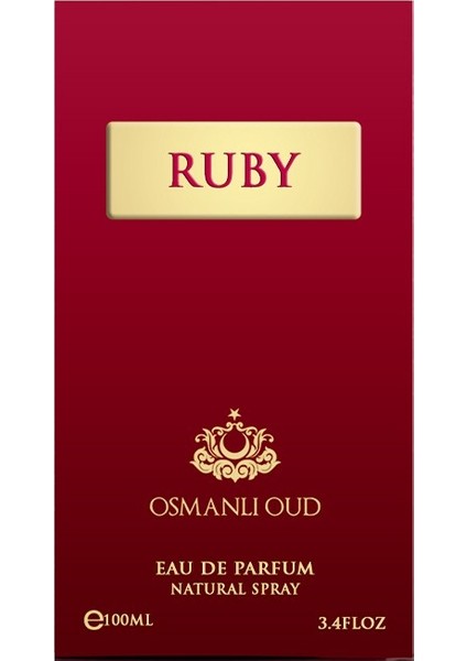 Ruby EDP 100 ML Unisex Parfüm – Meyvemsi Oryantal Çiçeksi – 4084