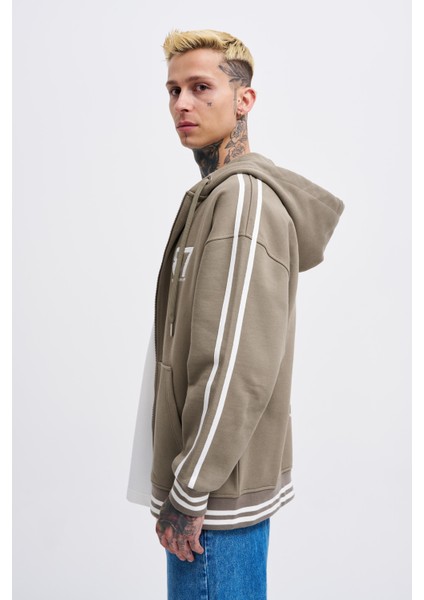 Erkek M Star Logo Haki Zip Jacket indirimleri