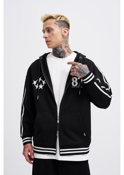 Erkek M Star Logo Siyah Zip Jacket fırsatları