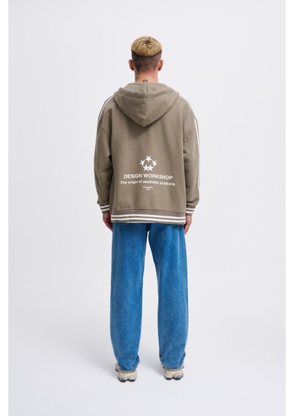 Erkek M Star Logo Haki Zip Jacket modelleri