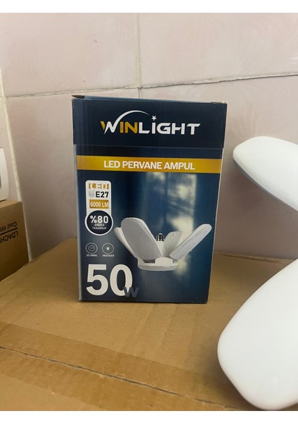 Winlight WL-2760 60 Watt 4 Kollu Pervane LED Ampul Beyaz