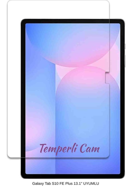 Galaxy Tab S10 Fe Plus 13.1" Uyumlu Fuchsia Temperli Cam Tablet Ekran Koruyucu