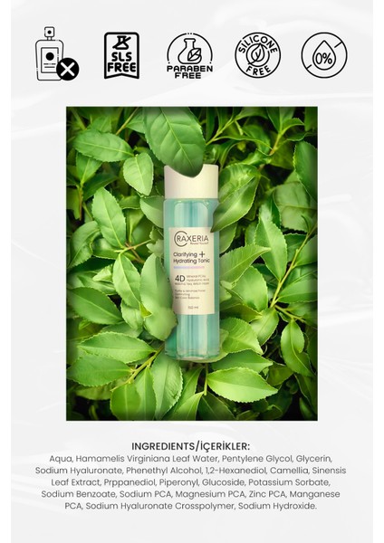 Clarifying + Hydrating Tonik-Canlandırıcı ve Nemlendirici Gözenek Temizleyici Tonik modelleri