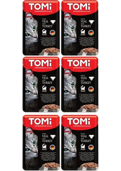 Pouch Dana Etli ve Hindili Yetişkin Kedi Konservesi 100GR - 6 Adet