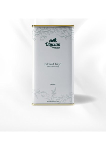 Premium Natürel Sızma Zeytinyağı 5 L – Edremit & Trilye Cinsi, Soğuk Sıkım