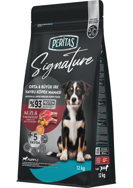 Signature Kuzulu Yavru Köpek Orta ve Büyük Irk - 12 kg