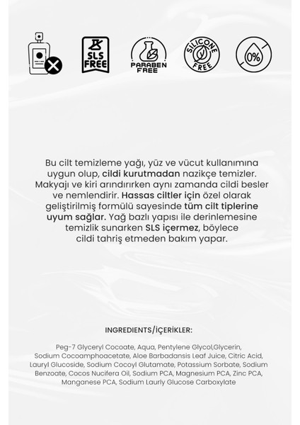 Yağ Bazlı Makyaj Temizleyici -Yüz ve Vücut Arındırıcı Temizleme Yağı - Cleansing Oil Makeup Remover fiyatları