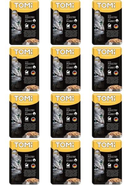 Pouch Kümes Hayvanlı ve Tavşanlı Yetişkin Kedi Konservesi 100GR - 12 Adet