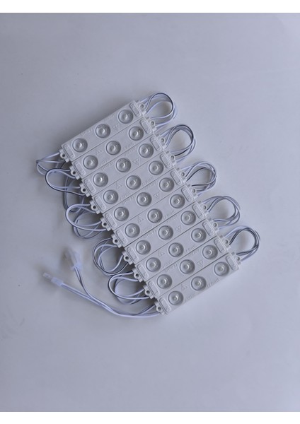 BİRLİK TOPTAN 220 Volt 3 Watt 3 Lensli 3030 Modül LED Beyaz( 20 Adet )