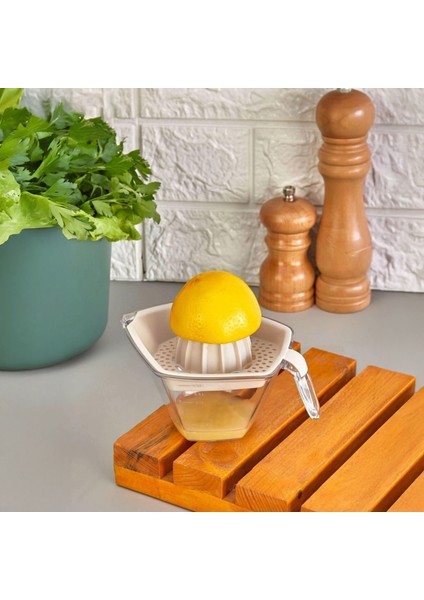5 Parça Çok Amaçlı Set-Karıştırma Kabı,süzgeç,kesme Tahtası Limon ve Narenciye Sıkacağı Seti