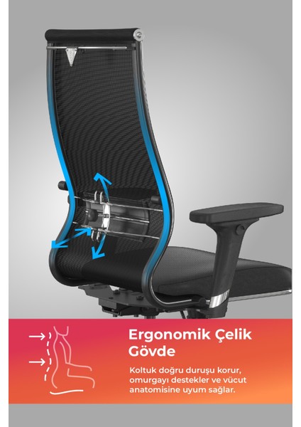 Ergolife Synchrosit 10 Ergonomik Ofis Sandalyesi | Tekerlekli, Fileli Öğrenci Sandalyesi-211.D.1.3E3 fiyatları