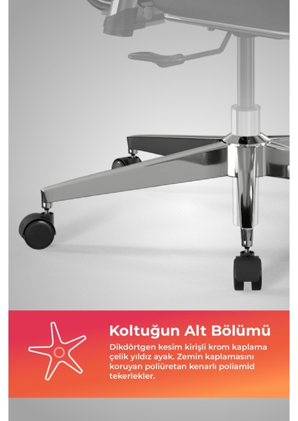 Ergolife Synchrosit 10 Ergonomik Ofis Sandalyesi | Tekerlekli, Fileli Öğrenci Sandalyesi-211.D.1.3E3 indirimleri