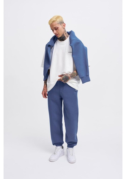 Erkek Relaxed Jogger Basic Sabah Mavi Eşofman Altı fiyatları