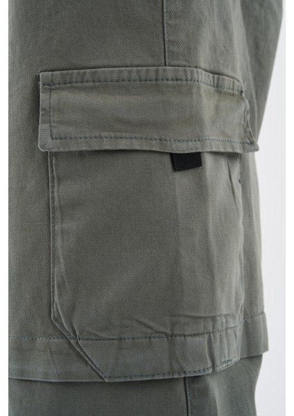 Erkek Denim Kargo Pantolon Khakı fırsatları