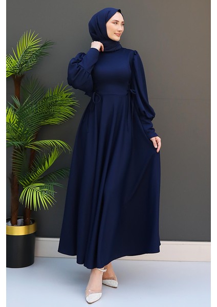 Ip Kuşaklı Elbise Lacivert modelleri