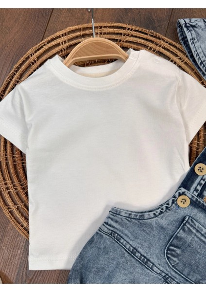 Kot Salopet Şapkalı Alttan Çıtçıtlı Badili Denim Likralı 3lü Yazlık Unisex Bebek Takım fiyatları