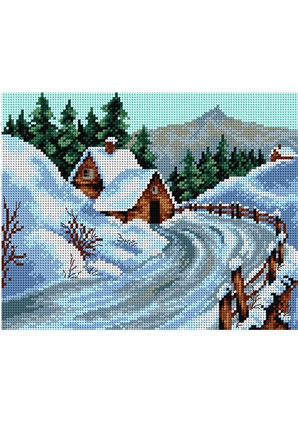 Baskılı Goblen Kış 2344 24*34 cm