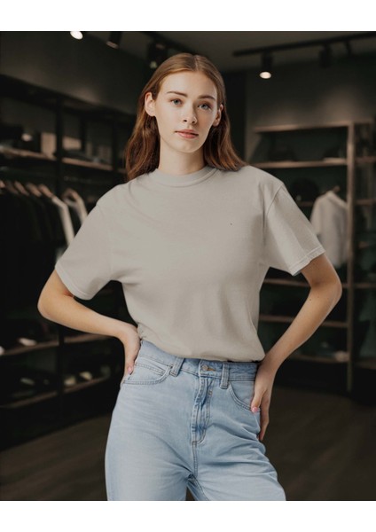 Basic Relaxed Fit Düz Unisex Tişört – Premium Kalite - Yüksek Gramaj %100 Pamuk