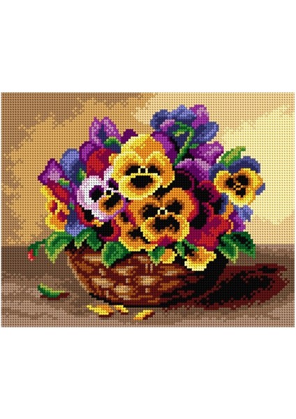 Baskılı Goblen Çiçek 3183 24*34 cm