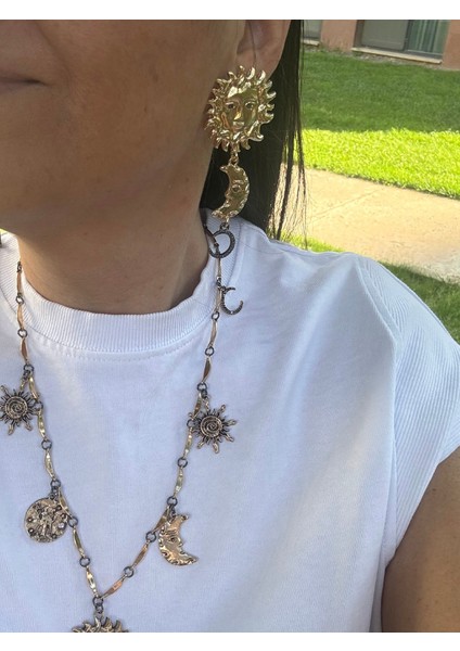 Zr Modeli Güneş Ay Küpe