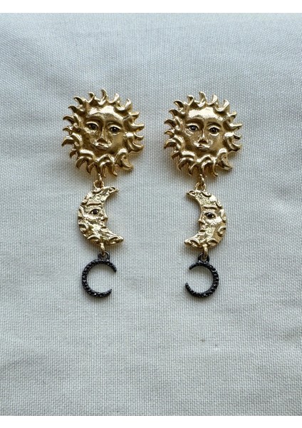 Zr Modeli Güneş Ay Küpe indirimleri