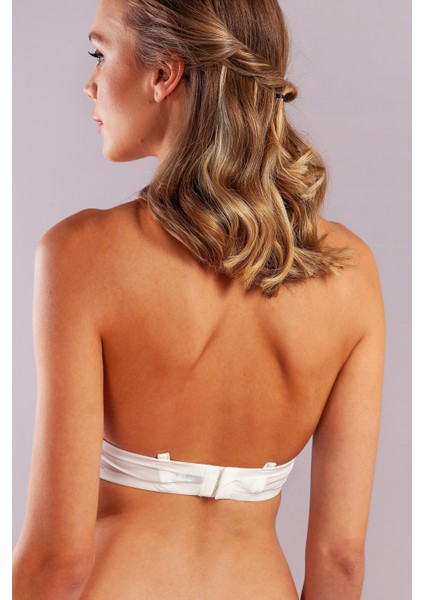 Gabrıella Balconette Foam Cup Bra, Ekru Konforlu ve Şık Sütyen, Strapless modelleri