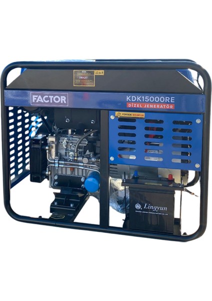KDK15000RE Dizel Jeneratör 15KVA Marşlı Monofaze
