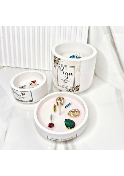 3 Lü Kristal Taşlı Özel Tasarım %100 Doğal Soya Wax Mum fiyatları