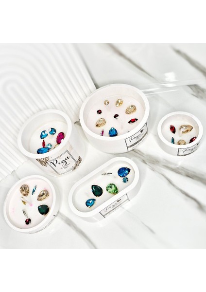4 Lü Kristal Taşlı Özel Tasarım %100 Doğal Soya Wax Mum fiyatları