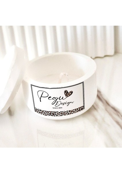 Lux Home %100 Doğal Soya Wax Mum , Kapaklı Minimal Kavanoz Mum