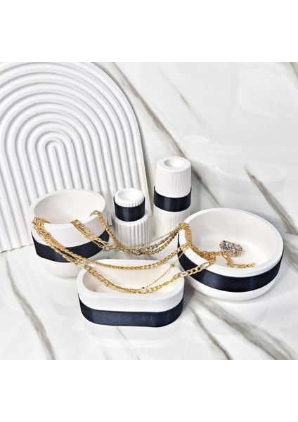 Lux Home 5 Li Set Siyah Satenli Dekoratif Mumluk ,samdan Yuvarlak Kavanoz fiyatları