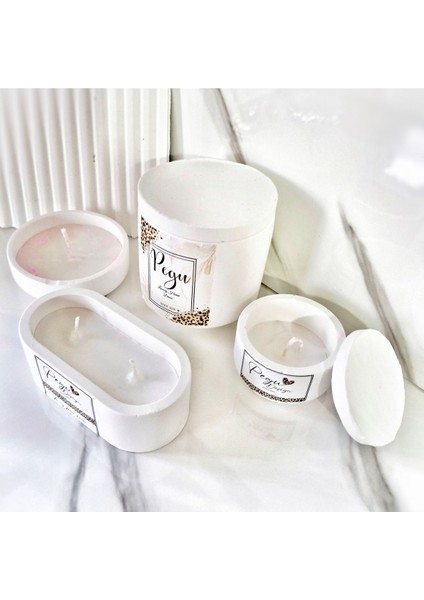 Lux Home 4 Lü Set %100 Doğal Soya Wax Mum , Kavanoz Mum