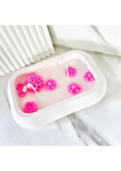 Lux Home Çiçek Bahçesi Serisi Büyük BOY,%100 Soya Wax Mum modelleri