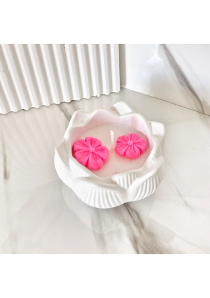 Lux Home Çiçek Bahçesi Serisi LOTUS,%100 Soya Wax Mum