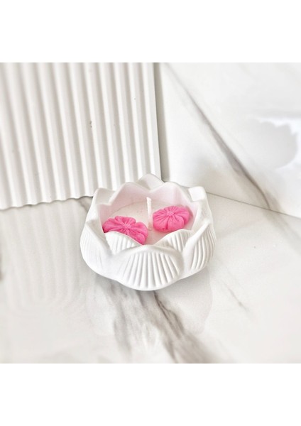Lux Home Çiçek Bahçesi Serisi LOTUS,%100 Soya Wax Mum