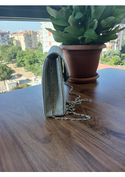 Wolını Bayan Simli Abiye Omuz Çantası modelleri