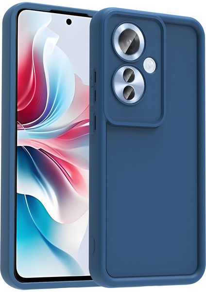 Oppo Reno 11F Kılıf Kamera Korumalı Renkli Esnek Kırılmaz Silikon Annas Kapak