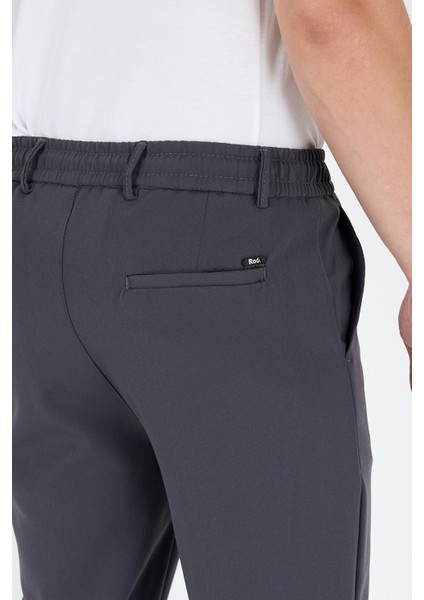 Erkek Duble Kumaş Düz Paça Rahat Kalıp, Cepli, Günlük ve Spor Şık Eşofman Altı Jogger PANTOLON-3667