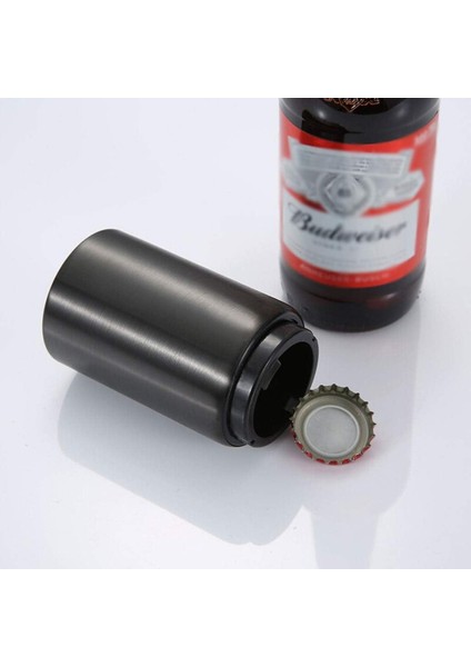 Sicco - Otomatik Basmalı Şişe Kapak Açacağı Multi Fonksiyonel Hızlı Meşrubat Soda Kapağı Uzun Ömürlük
