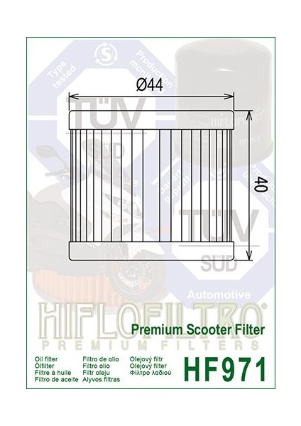 Hiflo HF971 2007-2024 Suzuki Burgman An 400 Uyumlu Yağ Filtresi fiyatları