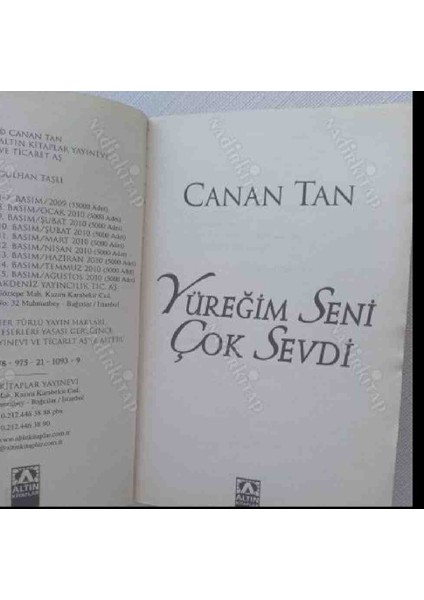 Yuregim Seni Cok Sevdi Canan Tan Cep Boy 2,el