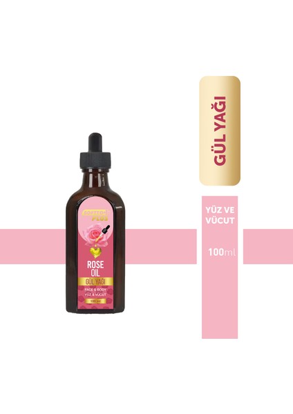 Gül Cilde Canlılık Veren Kızarıkların Giderilmesine Yardımcı Yüz Ve Vücut Yağ 100 ml