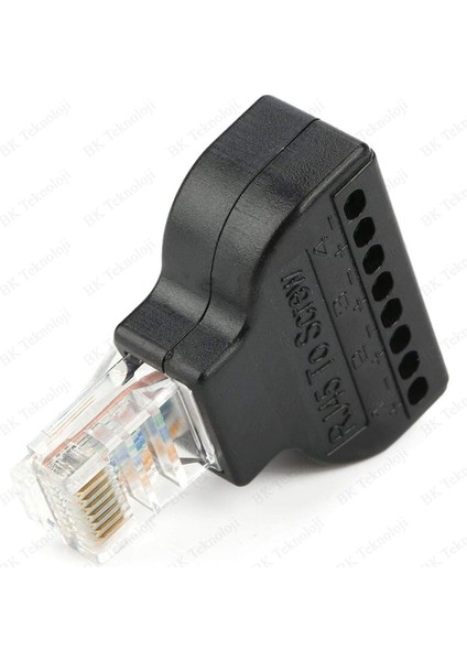 RJ45 8-Pin Vida Terminal Adaptörü RJ45 To Screw Terminal Adapter