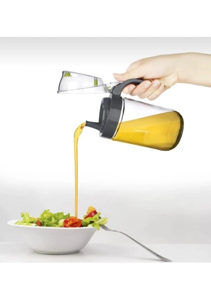 Damlatmaz Kapaklı Oilcon Yağdanlık 660 ml Siyah Renk