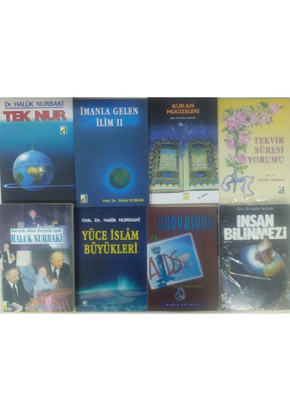 Imanla Gelen Ilim Iı- Kuran Mucizeleri-Tekvir Süresi Yorumu-Tek Nur-Gerçek Alim Gerçek Aşık-Yüce Islam Büyükleri -Radysyon ve Aids-Insan Bilinmezi 8 Kitap