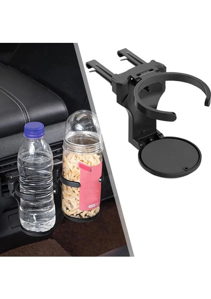 Havalandırma Montajlı Araç Içi Katlanabilir Bardak Şişe Biberon Içecek Tutucu - FC1079