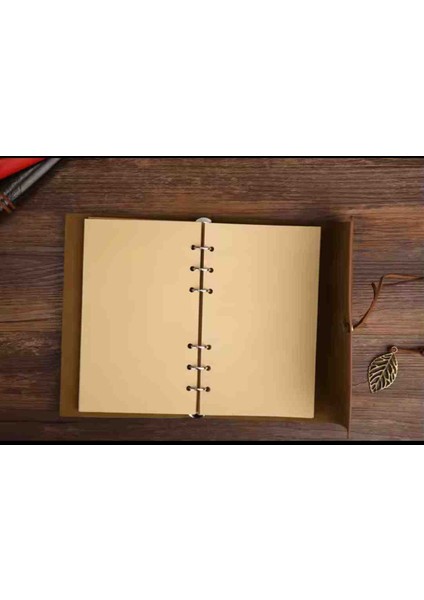 Özel El Yapımı Deri Kapaklı Eskitme Sayfa Defter & Özel Kalem Hediyeli – Vintage Nostaljik Günlük, Anı, Hatıra, Ajanda Özel Gün Hediyesi fiyatları