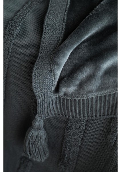 Çift Kişilik Trıkolu Battanıyelı Set Stampıno Petrol - Nevresım modelleri