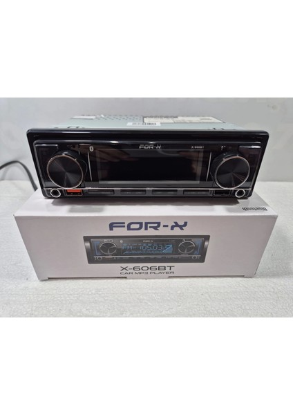 Teyp – For-X X-606BT 4X60W – 3 Amfi Çıkışlı - Bluetoothlu - 7 Renk - Geniş Soğutuculu Tesisat Teybi modelleri